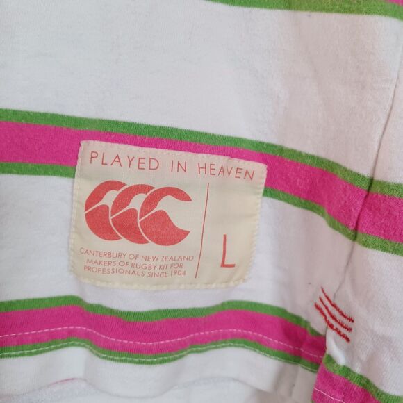 Canterbury of New Zealand Rugby Polo Shirt Embroidered Large Played in Heaven - Picture 5 of 10